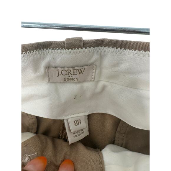 J.Crew Addison Chino Pant British Khaki Office‎ Work Career Straight Leg Size 8 - Picture 3 of 12